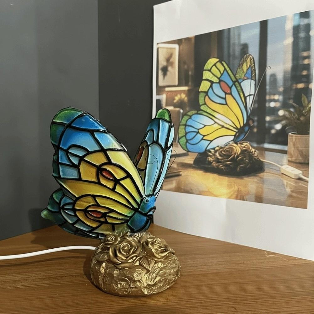 LED Butterfly Retro Night Light Ornament Modern Table Lamps Colorful Butterfly Light  Living Room
