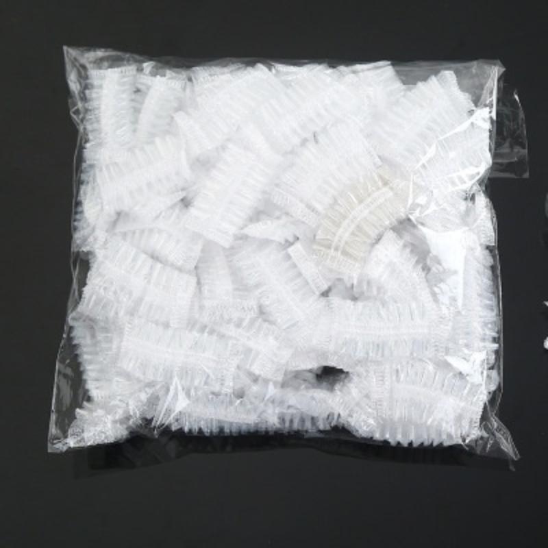 

100Pcs Disposable Hairdressing Earmuffs Salon Clear Ear Cover Ear Protection Hair Dye Protect Cap Hair Color Styling Tool