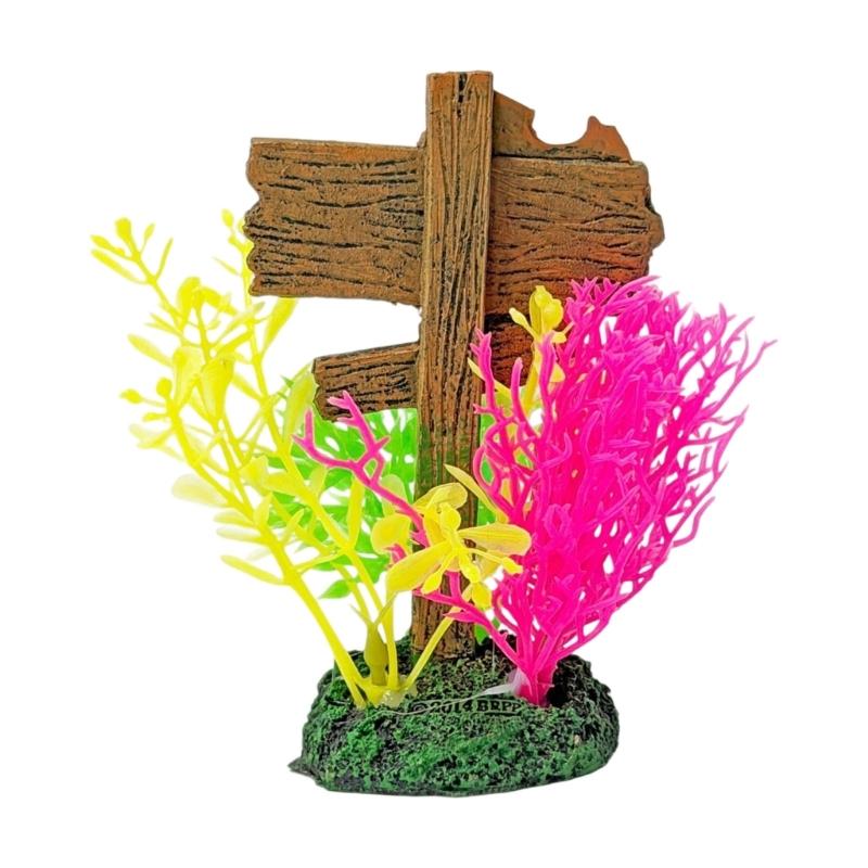 Retro Resins Sculpture Aquarium Ornament for Fish Shrimp Hiding Breeding Fish Tanks Aesthetic Landscape Decoration Gift