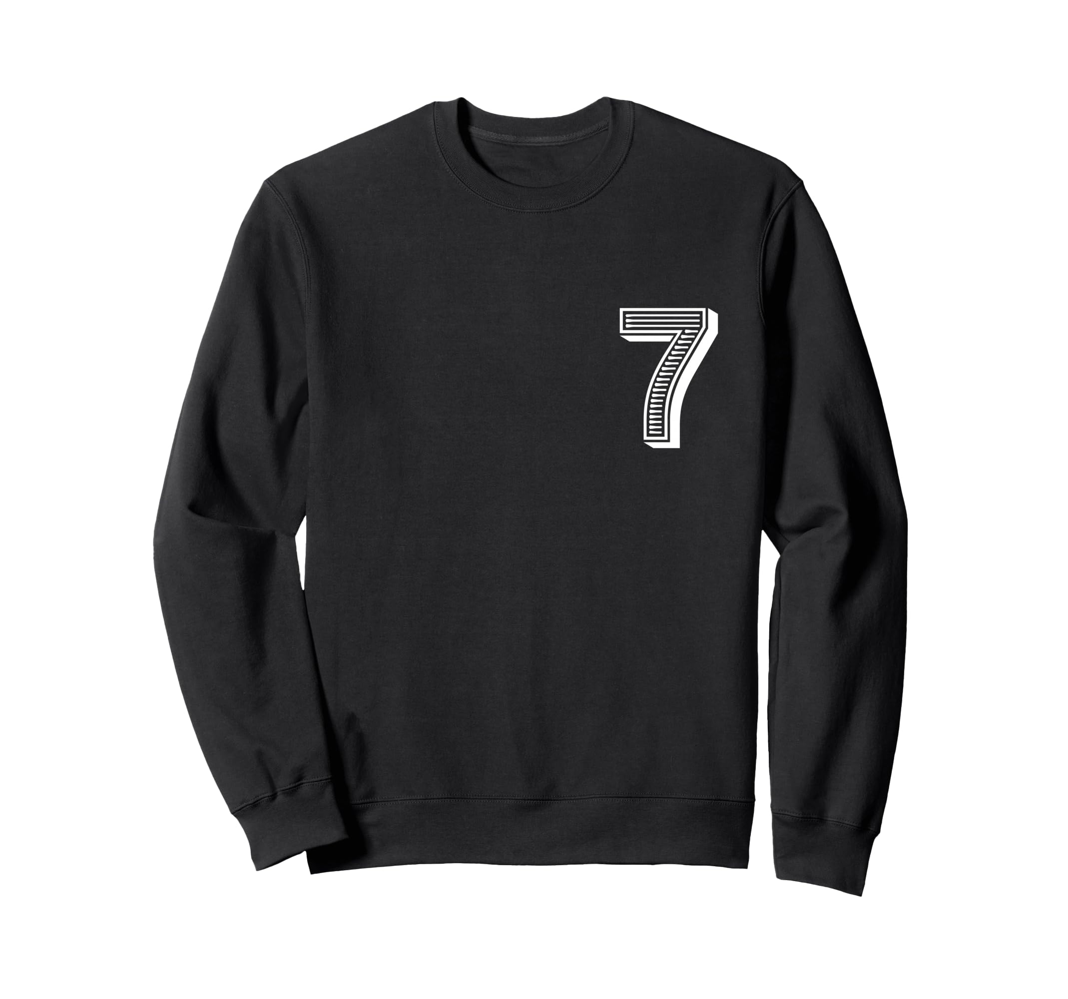 

Number Seven #7 Sports Team Uniform, Birthday, Anniversary, Sweatshirt