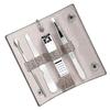 4 in 1 Nail Clipper Kit Stainless Steel Eyebrow Trimming Tool Portable Manicure Tools Set