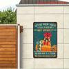 Metal Poster Get Over It Hen Vintage Wall Decor Kitchen