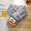 Autumn and winter parent-child warm neck protection scarf funny sausage mouth embossed scarf plush cold-proof personality versatile scarf
