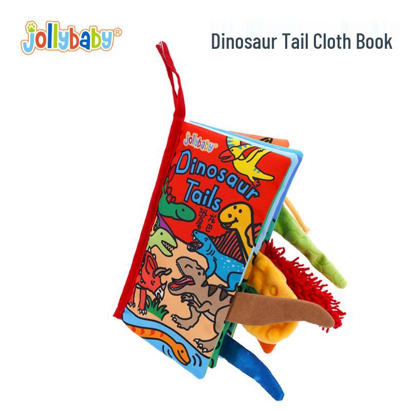 Jollybaby Animal Tail Peek-a-Boo Cloth Book - Baby Toy for Early Education (0-3 Years)