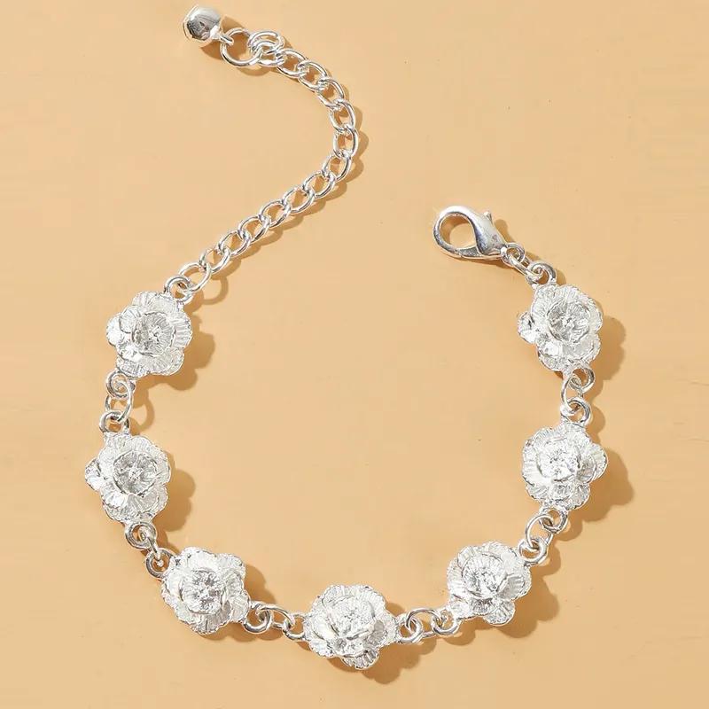 

1 женский европейский и американский модный браслет-роза, свадебный, для свидания, путешествий, банкета, вечеринки, праздничный наряд, подарок