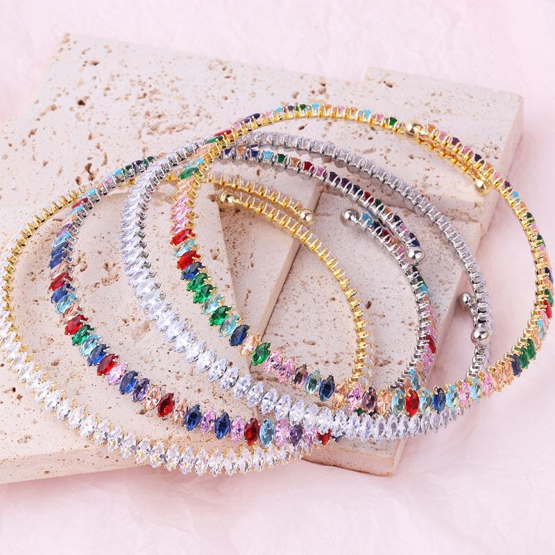 Trendy Tennis CZ Choker Necklace for Women Luxury Dazzling Crystal Iced Out Zirconia Collar Short Chain on Neck Fashion Jewelry