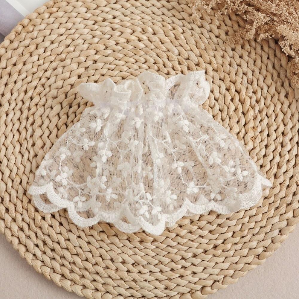 Hollow Pattern Lace Fake Collar Floral Embroidery Sleeves Cuffs Set Fashion Faux Sleeves  Women