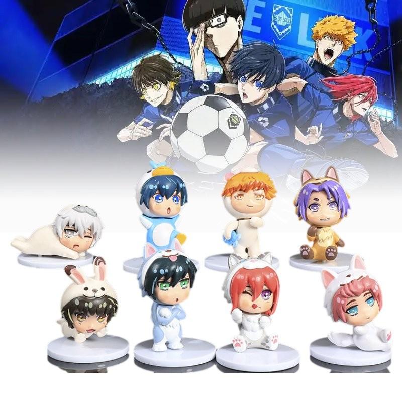 Lock Blue 8pcs Character Pvc Toy Model Desktop Decoration Child Gift Christmas