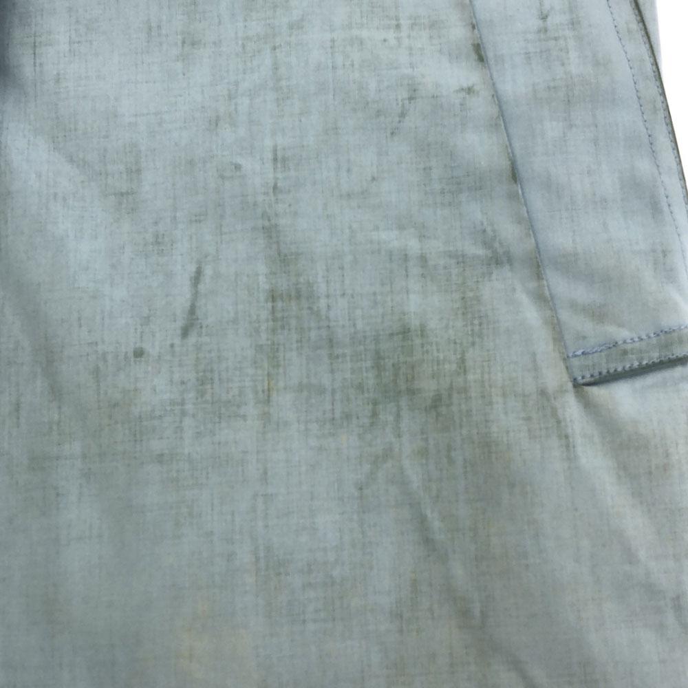 Coach Stainless Collar Coat S Light Blue Lined Women Used