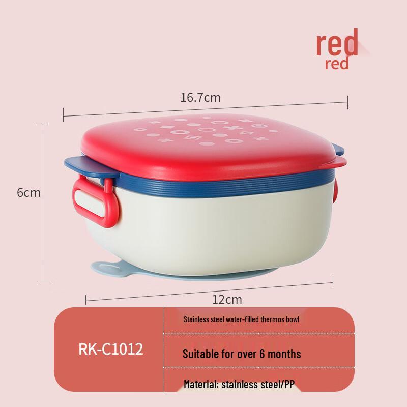 OJW Detachable Baby Stainless Steel Insulated Feeding Bowl