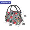Tafzimth Kabyle Fibula Style Insulated Lunch Tote Bag for Women Ethnic Geometric Berber Portable Cooler Thermal Food Lunch Box