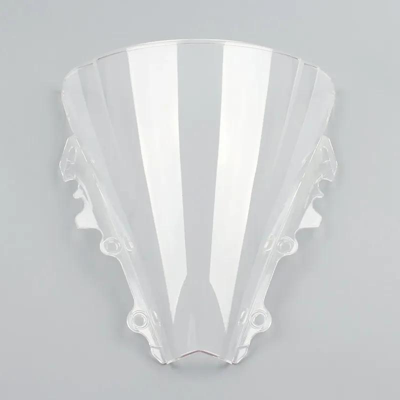Clear Double Bubble Windscreen Windshield Screen ABS Shield Fit For Yamaha YZF R6 2006-2007