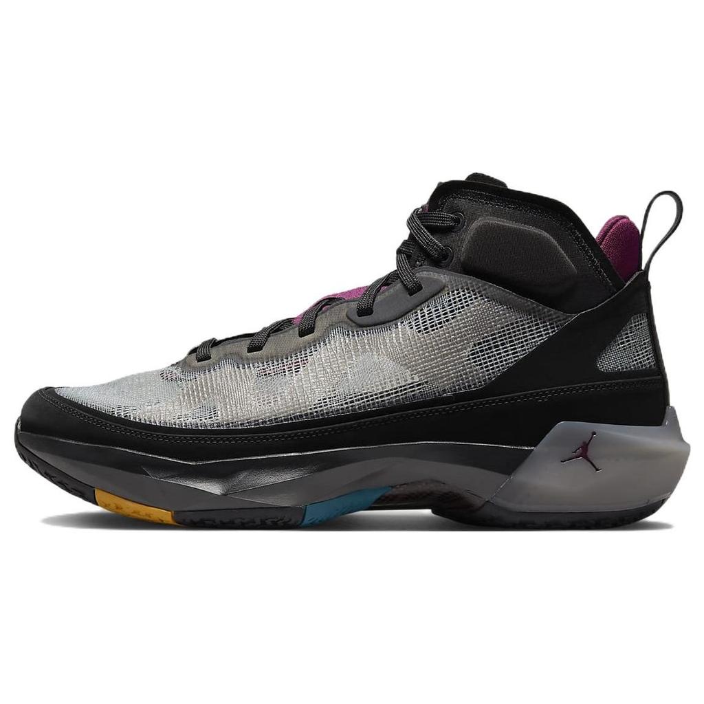 Jordan Air Jordan 37 PF Slip Resistant Abrasion Resistant Mid top Basketball Shoes Men's Black DV1236-001