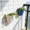 Wall Mount Half Round Flower Pot Durable Plastic Planter for Indoor or Outdoor Vertical Garden Use