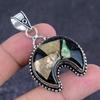 Dichroic Glass Handmade 925 Sterling Silver Jewelry Pendant 2.17" m0A97