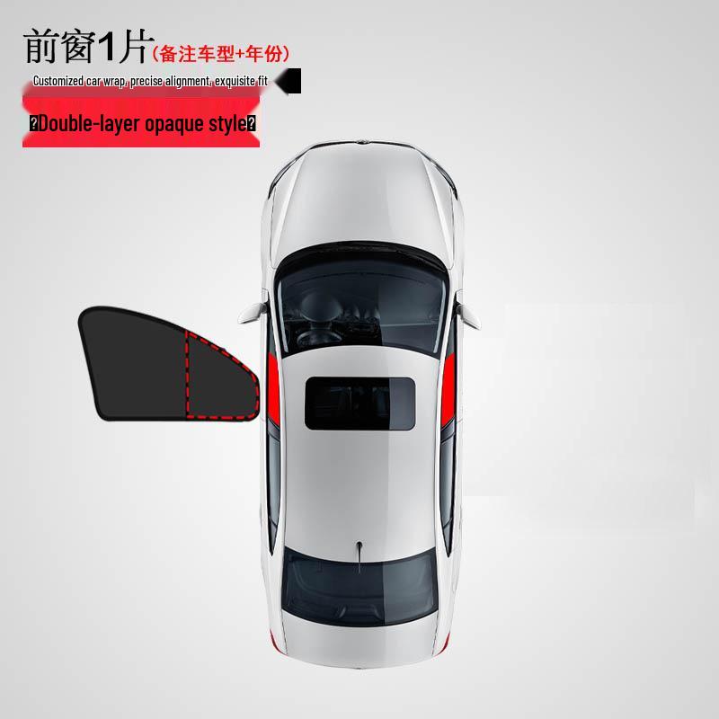 Zeekr Car Sunshade: Full Blackout Double Layer Privacy & Heat Insulation Side Window Protection