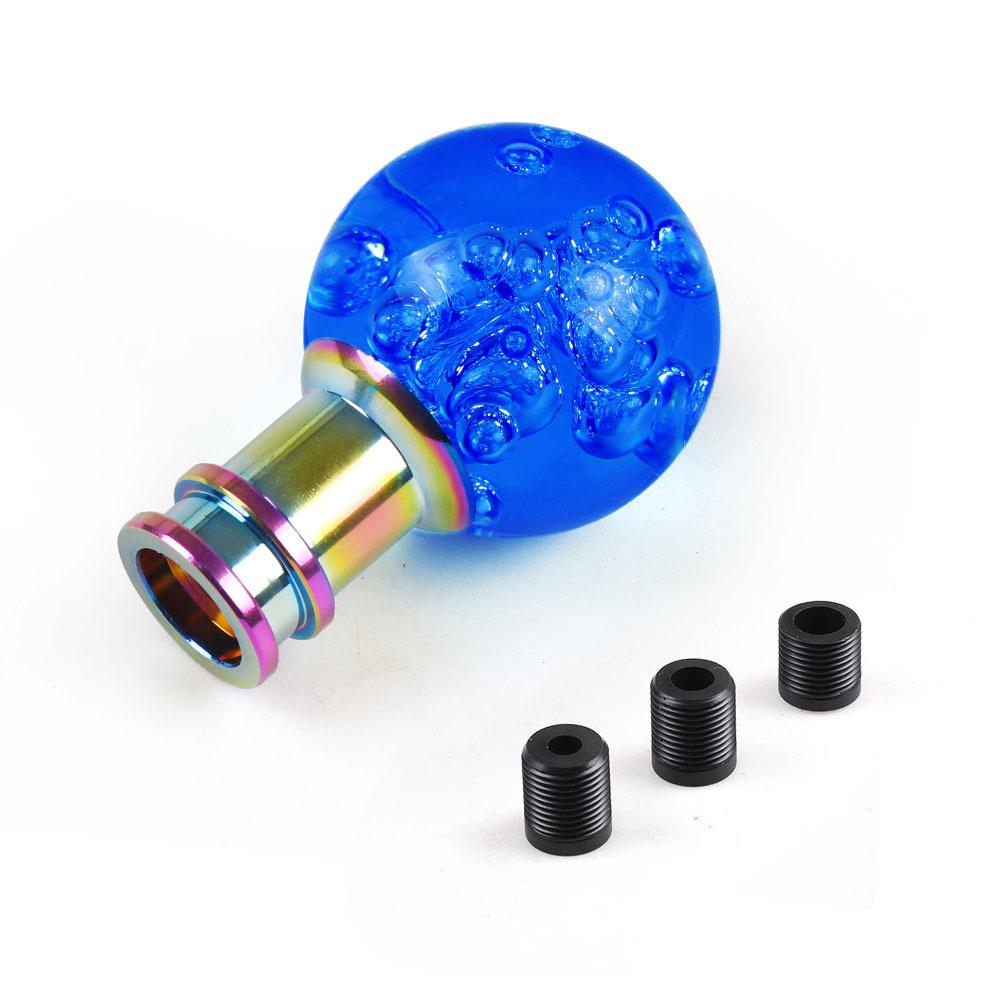 Universal Manual Pink Lever Change Knob Transparent Crystal Acrylic Gear Shifter Head Car Acrylic Shift Knob with Adapter