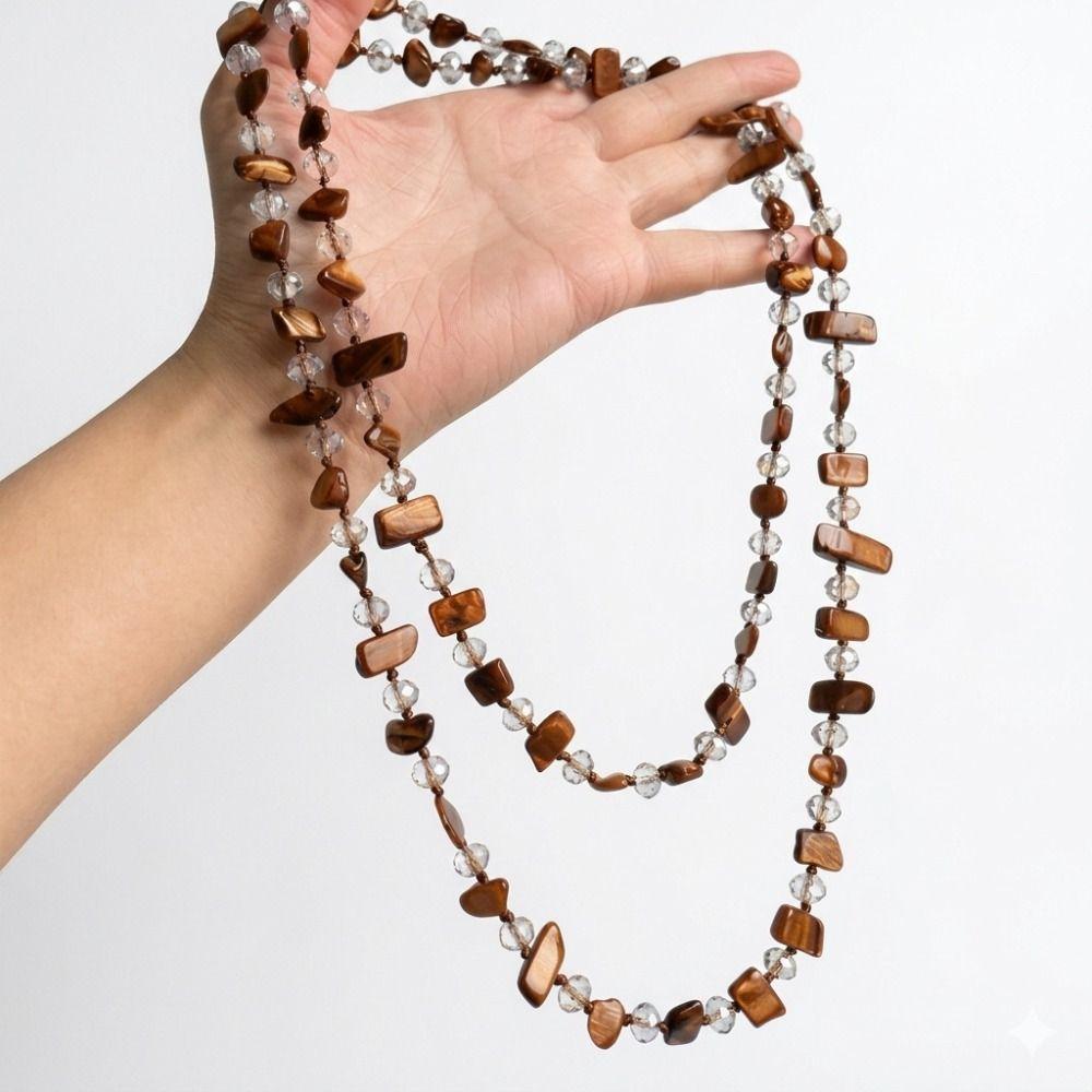 Böhmische Lange Halskette Stapelbare Kette Choker Modeschmuck Zubehör Damen Mädchen