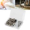 100 Sets Grommets Silver Color Wear Resistant   Production Robust Structure Grommet Tool for Clothing Shoes