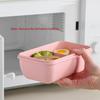 960/1250 Ml Double-layer Lunch Box Wheat Straw Lunch Container Stackable Meal Container  Student