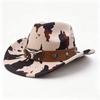 New Woolen Party Top Hat, European and American Bull Head, Western Cowboy Hat, Cow Pattern Sunscreen Visor