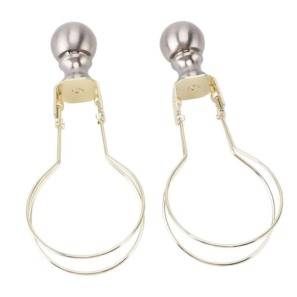 2pcs Lamp Bulb Clip Adapter Modern Stylish Metal Lampshade Holder Adapter Clip On Lampshade Adapter for Living Room Bedroom