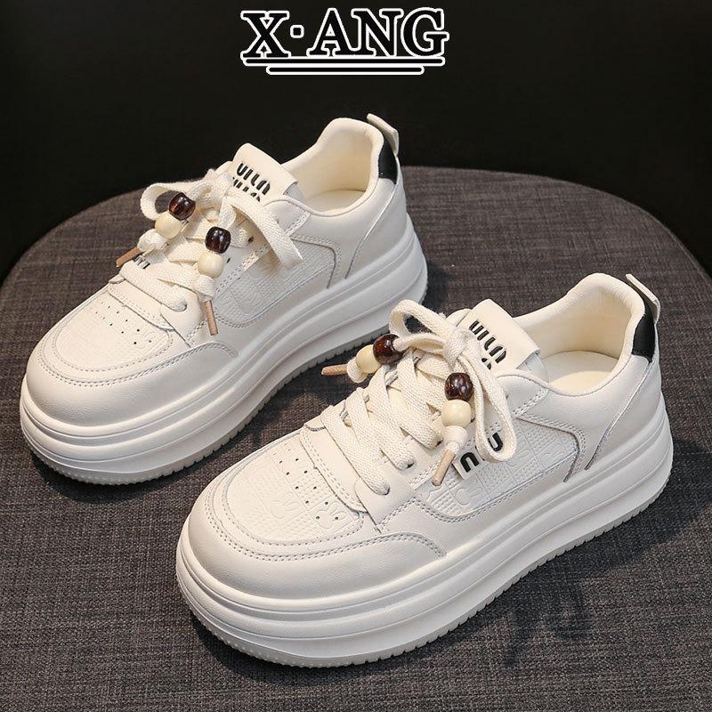 Leather Little White Shoes Children's Shoes Versatile Platform Student Board Shoes Autumn New Casual Sports Shoes