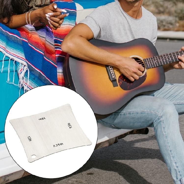 Guitar Fretboard Radius Gauges Stainless Steel Fingerboard Guitar Ruler Luthier Tools Fretboard Measuring Tool Enduring