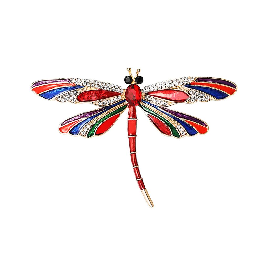 Enamel Dragonfly Brooch Female Elegance Temperament Insect Corsage Niche Design Pin Suit Accessories