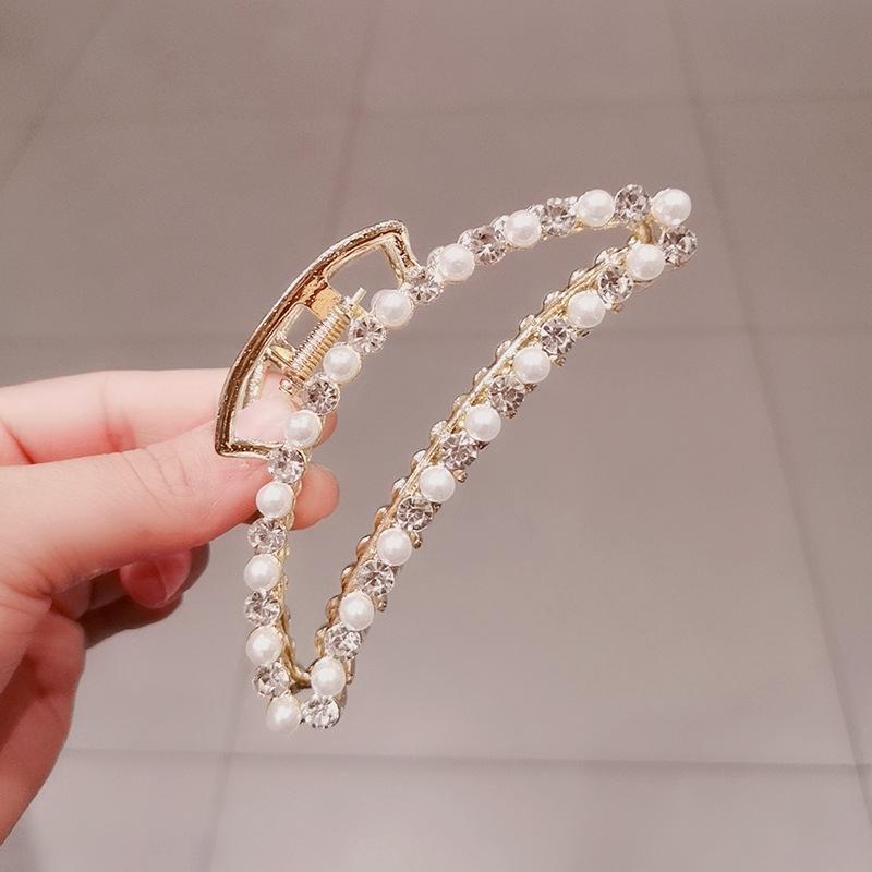 Hollow Geometric Hair Clips Metal Hair Claw Cross Hair Clip Headband Hairpin Gold Sliver Color Hair Crab Women Fashion Hair