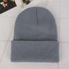 Unisex Fluorescent Acrylic Beanie – European and American Candy Color Knit Hat for Autumn and Winter