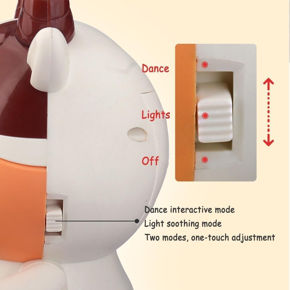 Zabawka Tańcząca Krowa - Elektryczna Muzyczna Pluszowa Krowa z Zabawnymi Piosenkami i Ruchami, Zabawki Interaktywne dla Niemowląt, Śliczny Maluch Świąteczny G