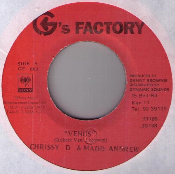 

7inch Record CRISSY D & MAD ANDREW - Venus GF003 G s Factory Jamaica Reggae, Ska & Dub Used