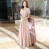 Toast large size evening dress women's 1011 new banquet host elegant temperament annual meeting show thin performance art test car model