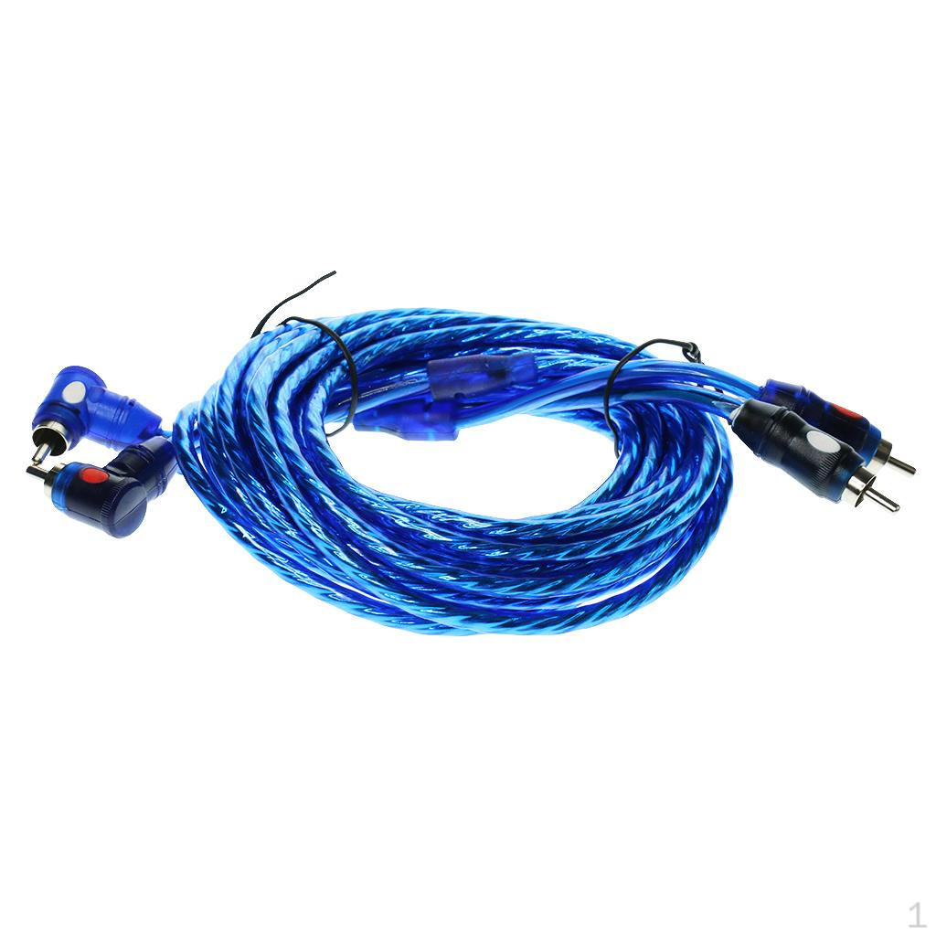 4.5 Meters 2RCA Male To Car Stereo Audio Power Universal