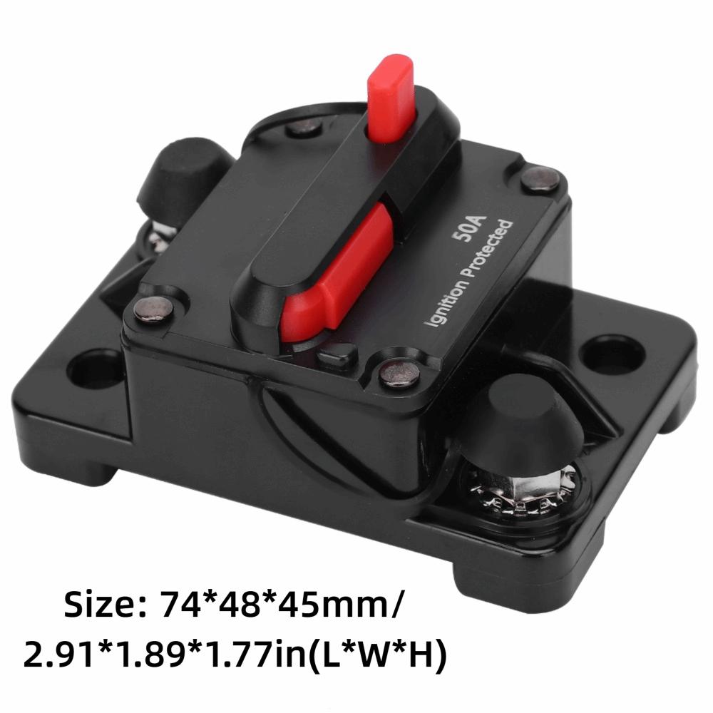 DC12‑42V Circuit Breaker 50A-300A Waterproof Design Auto Switch Fuse Holder Auto Reset Fuse Holder Car Applications