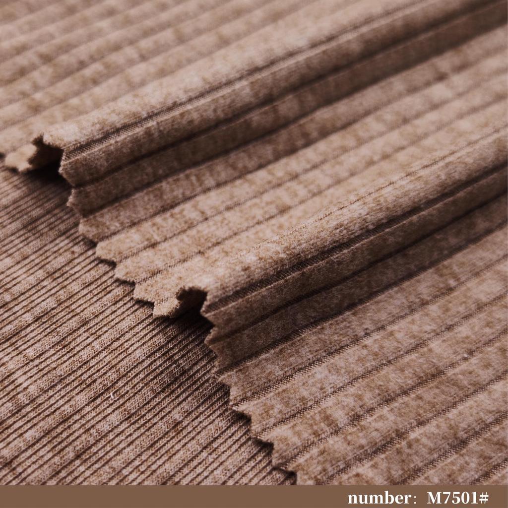 Imitation Cashmere Ribbed Knit Fabric Sweatshirt Pants