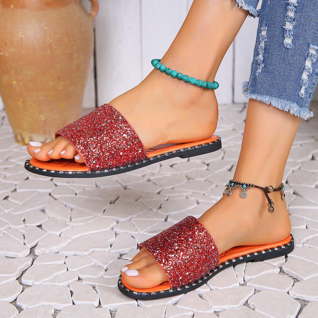 Sommer Neue Mode Damen Hausschuhe Offene Zehen Flache Strandschuhe Damen Rom Outdoor Hausschuhe Damen Zapatos Mujer Pantoletten