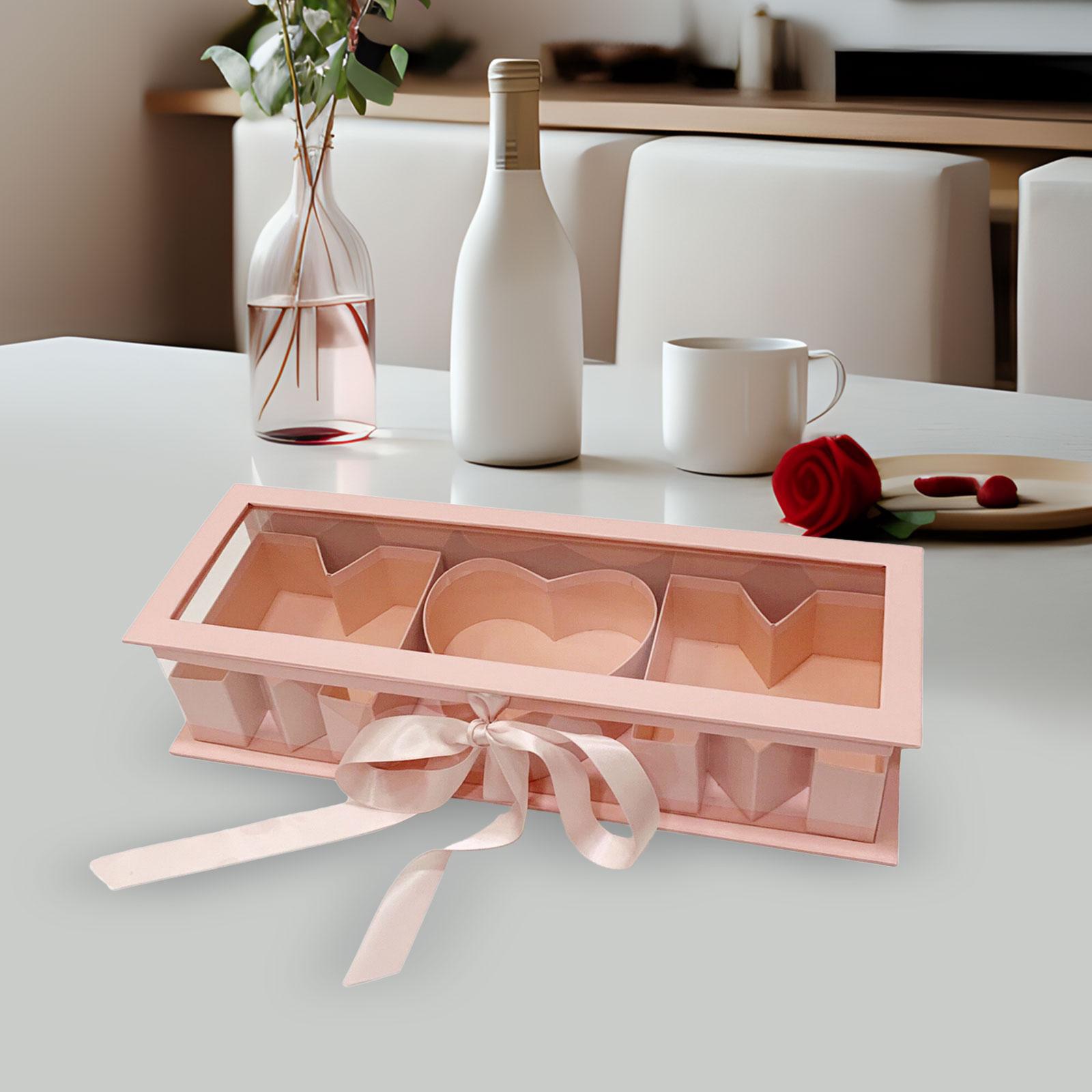 

Mom Empty Flower Box Mother s Day Premium Elegant Eternal Soap Packaging Box for Parties Celebrations Valentines DIY Decorations розовый