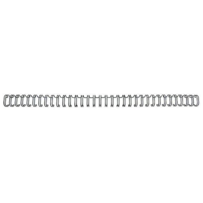 GBC RG810510 Lot de 100 Peignes métalliques WireBind Noir, 8 mm