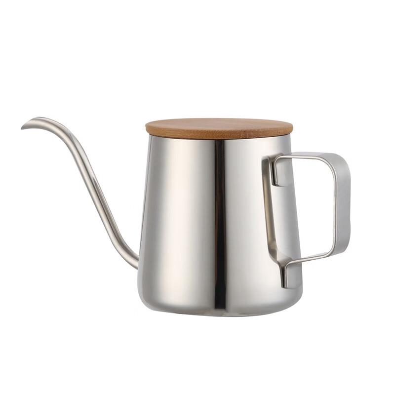 

Bamboo Lid Stainless Steel Pour Over Coffee Kettle