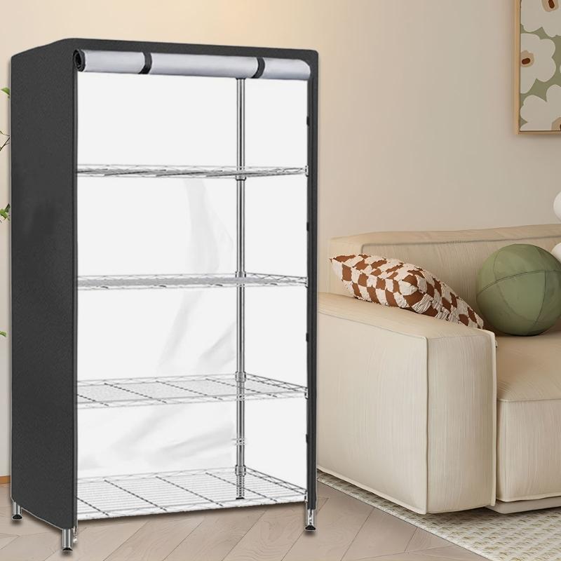 Water proof Shelf Cover Oxford Fabric Dust Cover For 36x18x72in Storage Shelf Protectors for Indoor Outdoor Kitchen Use