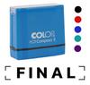 Printtoo Final Self Inking Rubber Stamp Pre-Inked Office Stamp- Home Office Business Stationery, Black- 42 x 9