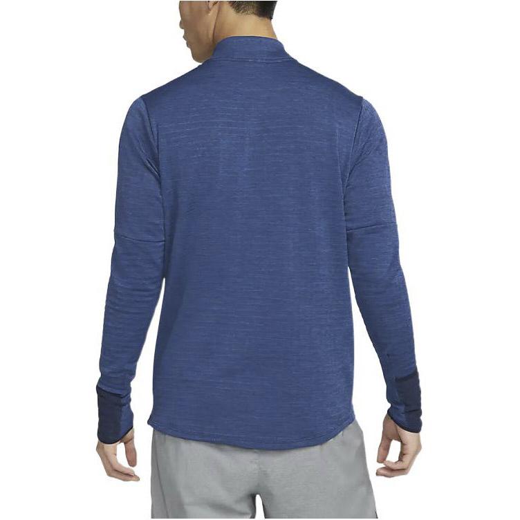 Nike Logo Print Hoge Hals Sport Top Heren tops Blauw DD5663-451