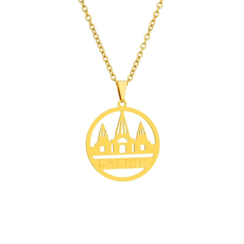 Stylish Neckchains Ethnic Yazdi Lalish Temple Pendant Necklace Unisex  Collarbone Chain Accessory Neck Jewelry Ornament