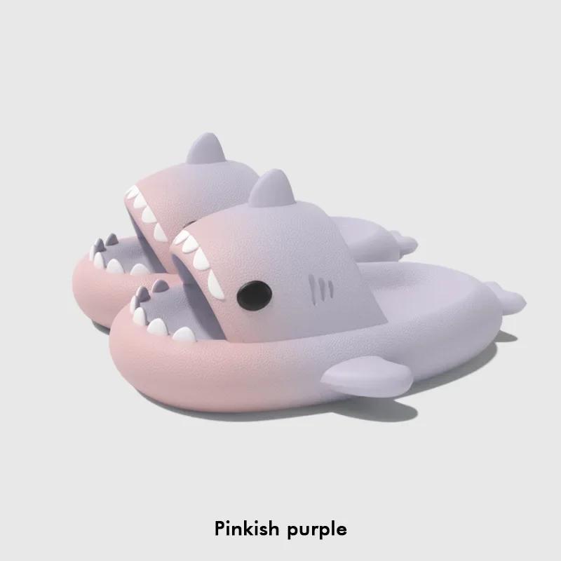Children Summer Gradient Shark Slippers Kids Anti Slip Soft Sole Removable Fins Indoor Outdoor Fun Shoes Boys Girls Beach Slides