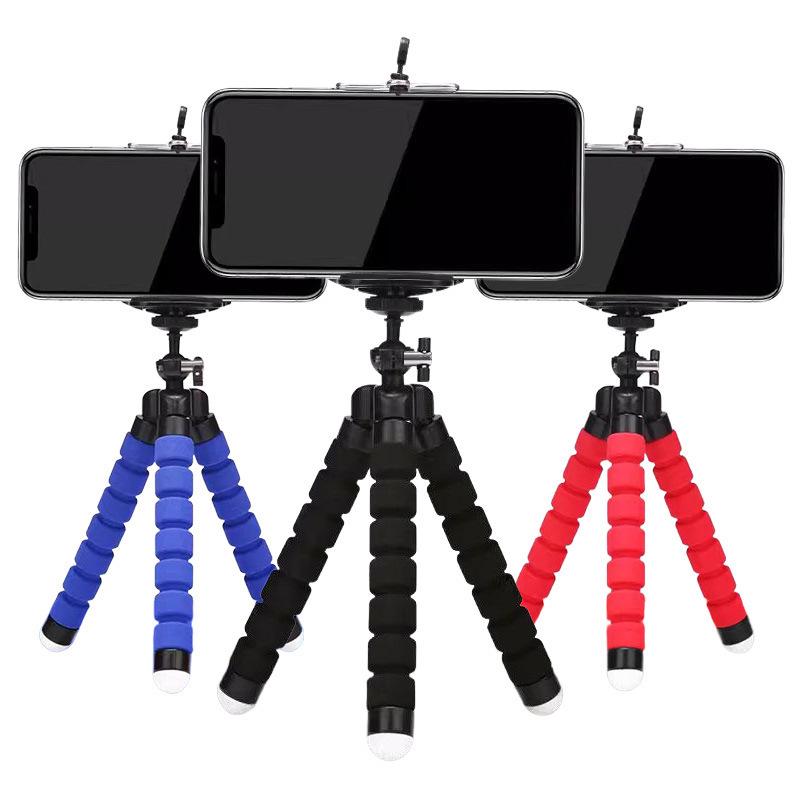 Octopus Sponge Tripod: Portable Phone Holder for Outdoor Streaming & Desktop Use