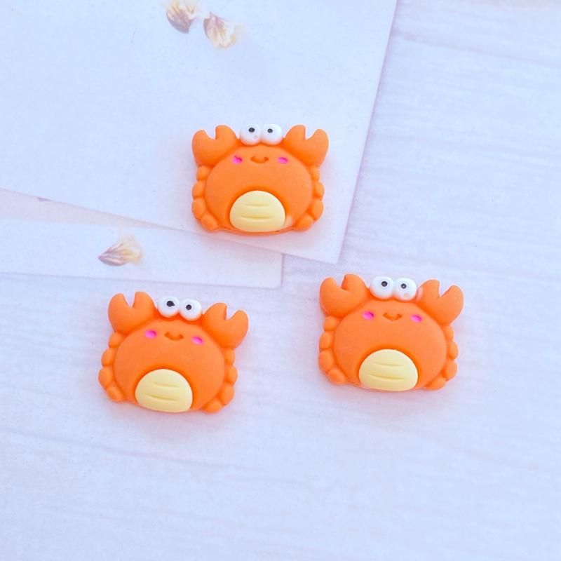 10Pcs New Mini Cute Marine Animal Series Flat back Resin Cabochons Scrapbooking DIY Jewelry Craft Decoration Accessorie