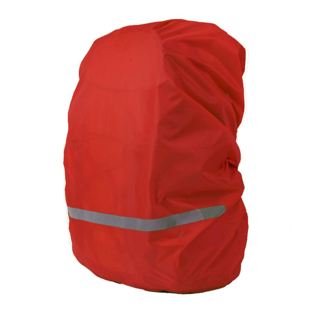 Waterproof Camping Backpack Rain Cover With Reflective Strip 3040 L Red