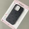 Schwarze Schleifen-Aufdruck Handyhülle Für iPhone 17 16 15 14 Plus 13 12 11 Pro Max 17 Air X XR XS Korea Mädchen Hülle Silikon Weiche Hülle